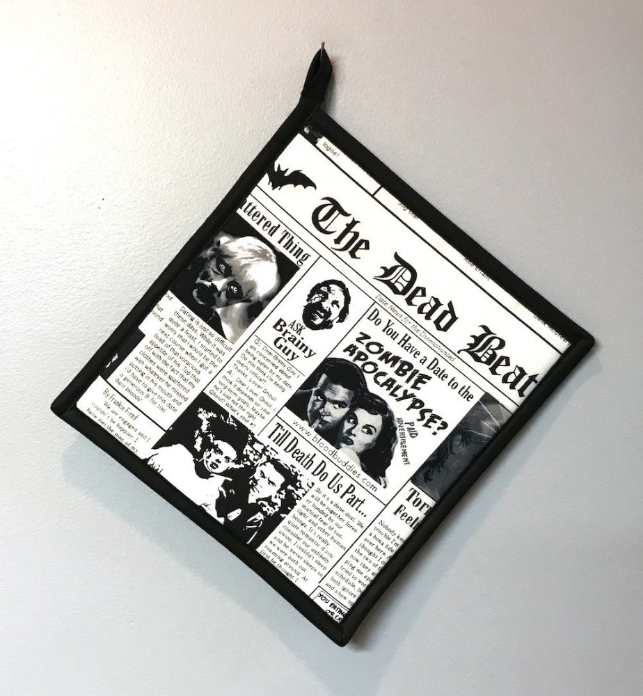The Dead Beat Newspaper - Handmade 9x9" Pot Holder