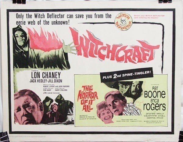 Double Feature Combo Half Sheet Poster: Witchcraft (1964) & The Horror of it All (1964)