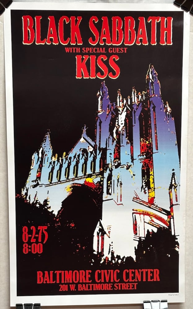 Black Sabbath and KISS Concert Poster