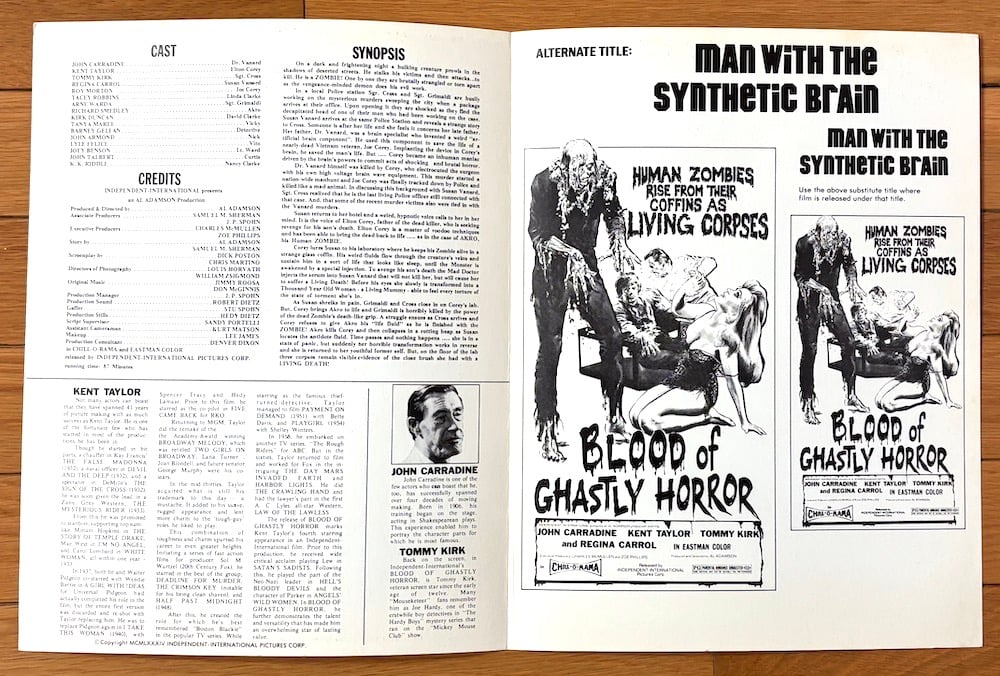 Blood of Ghastly Horror (1967)