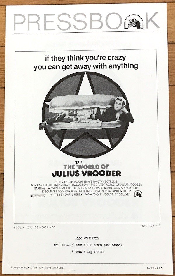 Crazy World of Julius Vrooder (1974) , The
