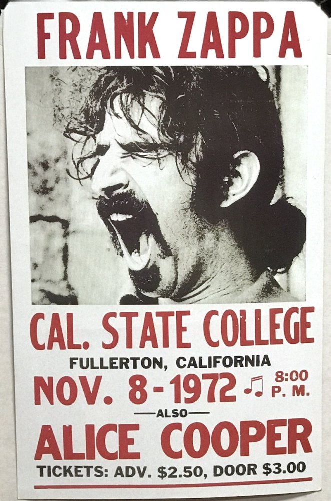 Frank Zappa with Alice Cooper (1972)