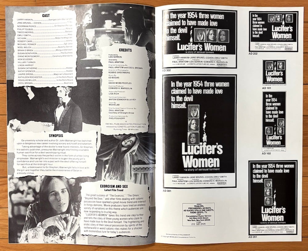 Lucifer's Women (1974)