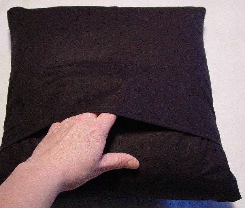 Eyeballs on Black - Large Handmade 16x16" Accent or Throw Pillow
