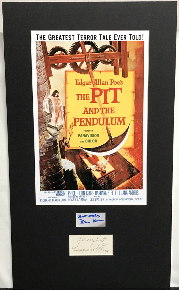 Pit and The Pendulum (1962) 2  Signature Mat , The