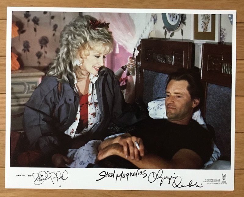 Steel Magnolias (1989) Lobby Card Signed by 2