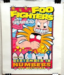 Foo Fighters and Spearhead Concert Poster